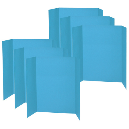 PACON Presentation Board, Sky Blue, Single Wall, 48" x 36", PK6 3771